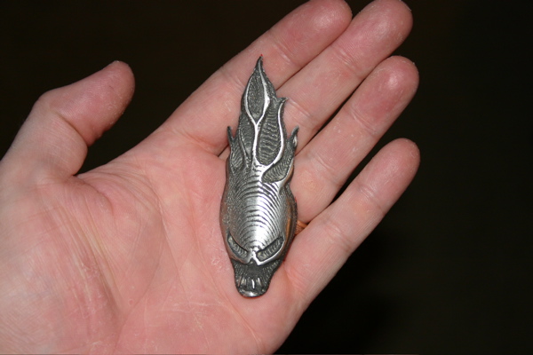 The finished head badge
