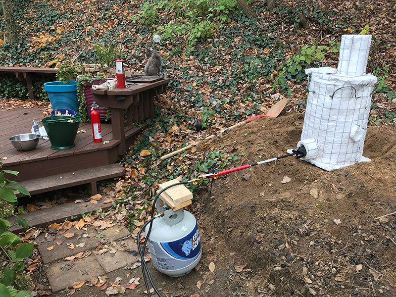 set up for first firing