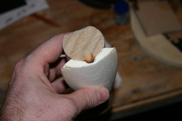 The mold, ready to pour